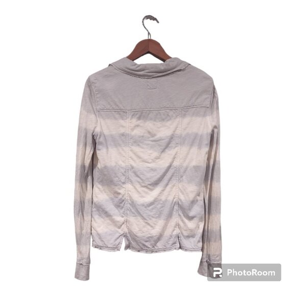 Anthropologie Lilka Blue/White Striped Jacket Size Medium - Picture 4 of 7